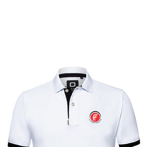 เสื้อโปโลผู้ชายแบบแห้งเร็วเสื้อโปโลสีขาวมีเอกลักษณ์ขนาดพลัสไซส์ - Product Image 5