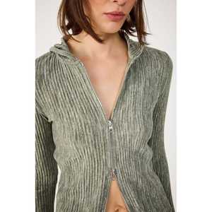 Cárdigan con capucha y cremallera - Product Image 2