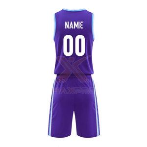 ชุดบาสเก็ตบอลน้ำหนักเบา ดีไซน์โดดเด่น สีพื้น พร้อมสกรีนโลโก้ตามสั่ง - Product Image 2