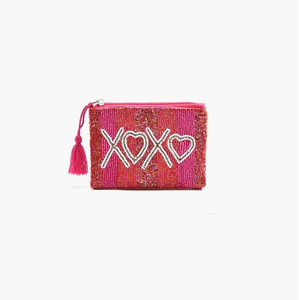 Stylish Seed beaded purse handmade embroidery <b>pouch</b> factory price Custom logo seed bead <b>zip</b> coin <b>pouch</b> wholesale - Product Image 2