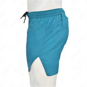 High Quality 100% Polyester Quick Dry back Zipper Pocket <b>Towel</b> Loop Gym Fitness Workout Athletic Running Training <b>Shorts</b> For Men - Product Image 2