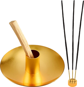 Soporte de latón Palo Santo de alta calidad, soporte de quemador de incienso de diseño largo para incienso de palo para SALA DE Yoga, Altar, regalo religioso - Product Image 1