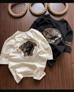 เสื้อยืดคอกลมผู้ชาย แขนสั้น ผ้าฝ้ายพรีเมียม นุ่มสบาย ใส่ได้ทั้งฤดูใบไม้ร่วงและฤดูร้อน เนื้อผ้าหนา ใส่สบายๆ - Product Image 5