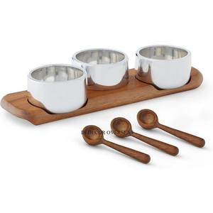 Tazón de Servir Frutos Secos y Frutas Deshidratadas de Diseño, Hecho en India, de Metal de Primera Calidad Chapado en Oro de Alta Calidad, al Precio Más Bajo - Product Image 4