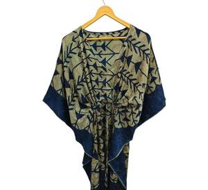 Kimono Largo de Seda para Mujer, Multicolor, Suave, Ropa de Casa, Blusa de Seda Multicolor, Kimono Corto, Talla Única, Ropa de Playa - Product Image 5