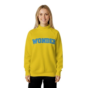 Sweat-shirt col montant pour femme, style tendance, séchage rapide, anti-plis, anti-boulochage, grammage lourd - Product Image 1