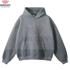 Custom <b>Hoodies</b> for Man 100% Cotton Washed <b>Oversized</b> Pullover Drop Shoulder Heavyweight GSM <b>Hoodies</b> for Winter High Quality - Product Image 1