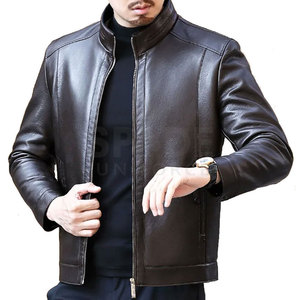 Chaqueta de cuero PU de calidad superior para hombre, recién llegado, diseño de moda, chaqueta de cuero de calidad superior recubierta de lona para hombre - Product Image 2
