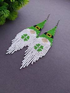 <b>Top</b> Quality Handmade Beaded Earrings for Women Fashion Jewellery <b>butterfly</b> design earrings from India - Product Image 6