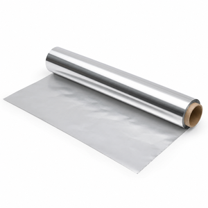 Custom 30cm 50m 16 Micron <b>Aluminum</b> Foil Roll Soft Food Grade Composited Foil Paper Coated and Embossed for Packaging Use - Product Image 1