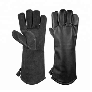 Venta al por mayor Guantes de aparejo de cuero Guantes DE SEGURIDAD Puños sueltos transpirables Guante de trabajo de soldadura de cuero - Product Image 3