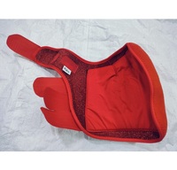 Bottes de protection pour chevaux de qualité supérieure en tissu polyester rouge imperméable et respirant, durables et confortables, assorties pour chevaux
