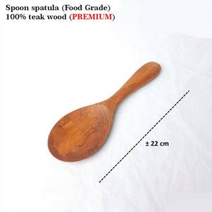 Premium Teak <b>Wood</b> <b>Cooking</b> <b>Utensil</b> Set with Crock Food Grade Kitchen Tools Heat Resistant Spatulas - Product Image 4