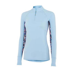 Camisas para montar a caballo con patrón de cremallera y manga larga de colores sólidos, camisas de jinete equino de tallas grandes, conjuntos ecuestres, accesorios - Product Image 3