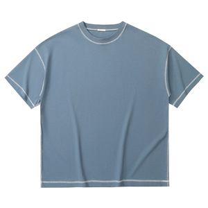 T-shirts imprimés personnalisés pour hommes, col rond, 100 % coton, coupe ample, respirants et écologiques - Product Image 2