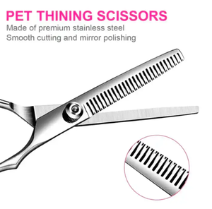 ชุดกรรไกรตัดขนสุนัขกรรไกรตัดขนสุนัขแบบตรงโดย anaif - Product Image 4