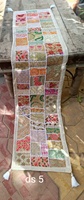 Chemin de table brodé en patchwork de coton fait main, traditionnel, personnalisable pour la décoration de la maison, de l'hôtel et de la salle à manger KUMKUM