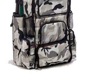 Sac à dos de baseball en polyester de couleur personnalisée Poche pour bouteille d'eau Compartiment pour casque Sac à dos de sport unisexe de haute qualité pour une double utilisation - Product Image 3