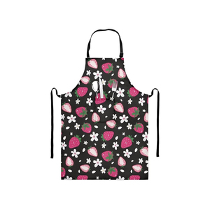 Delantal de cocina de algodón 100% de diseño clásico con estampado personalizado a precio mayorista - Product Image 4