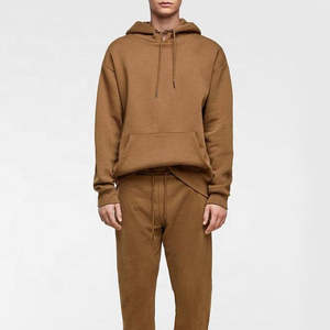 Nouveau meilleur pull personnalisé de haute qualité couleur unie 2025 sweats à capuche surdimensionnés en coton vierge pour hommes - Product Image 4