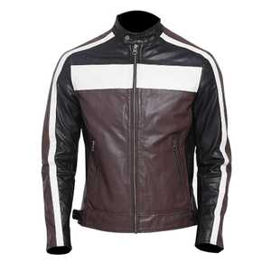 Vestes en cuir de grain supérieur de haute qualité pour hommes Veste en cuir véritable - Product Image 1