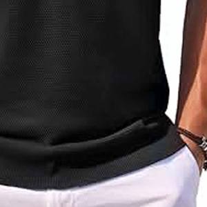 Polos de sport à manches courtes brodés par impression de sport pour hommes avec logo personnalisé de haute qualité fabriqués en gros par le sport habillé - Product Image 4