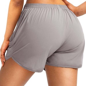 Logo personnalisé Short de sport à séchage rapide respirant pour femmes avec poches latérales Design personnalisé Gym Running Shorts décontractés pour les femmes - Product Image 5