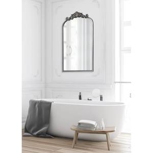 Laurel Plata Barroco or Kate and Laurel Arendahl Ornate Glam Oval Wall <b>Mirror</b> Kate and Laurel Arendahl Traditional Arch <b>Silver</b> - Product Image 1