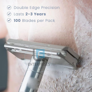 มีดโกนหนวดสแตนเลสคุณภาพสูง - ใช้ซ้ำได้ ทนทาน พรีเมียม ขายดี - Product Image 5