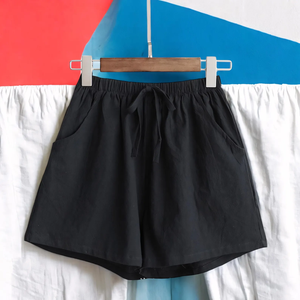 Short en lin, Short en lin taille haute pour femme, Short de plage en lin jaune avec poche, Short en lin femme, Short personnalisé - Product Image 2