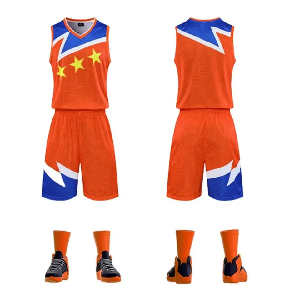 Uniforme de basket-ball réversible personnalisé, maillot de basket-ball vierge en maille pour jeunes, vente en gros