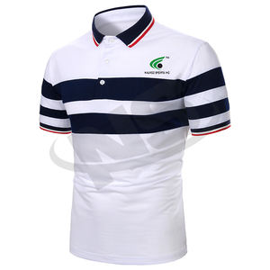 Polos unis élégants pour hommes avec des polos en tissu de coton personnalisés, confortables à manches courtes, vêtements de sport et de golf - Product Image 3