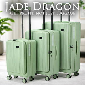 ชุดกระเป๋าเดินทางน้ำหนักเบาพร้อมกุญแจล็อค TSA และเปลือกป้องกันรอยขีดข่วน กระเป๋าเดินทางคุณภาพการผลิตที่ยอดเยี่ยม - Product Image 1