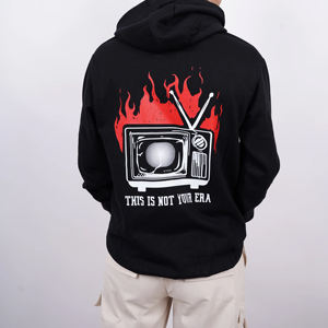 Sweat à capuche thermique respirant en coton 100% pour homme avec logo personnalisé du fabricant, de haute qualité, broderie 3D pour l'hiver - Product Image 2