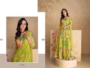 ชุดสูท Salwar Kameez ชุดเสื้อผ้าปากีสถานปักลายลายสินค้ามาใหม่ - Product Image 6