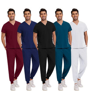 Conjuntos de Uniformes Médicos Personalizables de Alta Calidad para Mujeres y Hombres - Uniformes de Hospital, Blusas de Manga Corta y Pantalones, Ropa de Trabajo Médica - Product Image 1