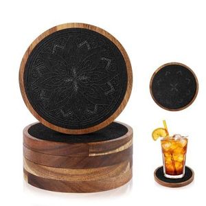 Posavasos de madera de mango hechos a mano de diseño increíble con el mejor posavasos de utensilios de cocina con estampado de esmalte para vajilla y uso de mesa - Product Image 1