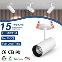 Spot encastré LED moderne 9W-20W, angle réglable, anti-éblouissement, CRI90+, spot de plafond pour intérieur
