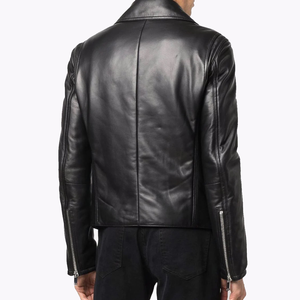 แจ็คเก็ตหนังแกะผู้ชายแบบมีซิป คุณภาพสูง กันน้ำ กันลม มีฮู้ด รับผลิตแบบ OEM ODM แบรนด์ส่วนตัว จากโรงงานผู้ผลิต - Product Image 4