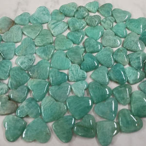 Cœur en cristal naturel d'Amazonite en gros pour la guérison - Product Image 2