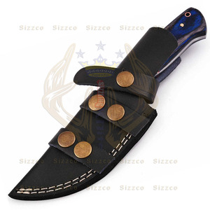 Handmade Custom Damascus Steel Fixed Blade Hunting Camping Skinner Knife with Hard <b>Wood</b> Handle OEM Supported - Product Image 6