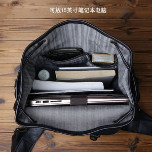 New Arrivals High Quality <b>Leather</b> Daily Laptop <b>Backpack</b> Fashion Waterproof Travel <b>Backpack</b> - Product Image 4