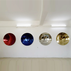 <span class=keywords><strong>Sculpture</strong></span> concave polie par miroir de ciel d'art de mur moderne d'acier inoxydable pour la décoration à la maison - Product Image 5
