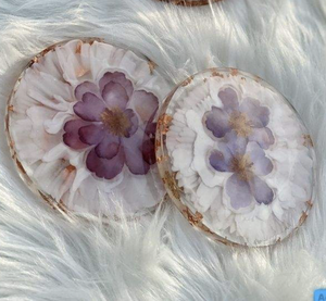 ถาดรองแก้วเรซินอีพ็อกซี่สุดสร้างสรรค์ทำด้วยมือถาดรองแก้วฉนวนกันความร้อนกันความร้อนที่รองแก้วชากาแฟทำจากหัตถกรรม tayyab - Product Image 5