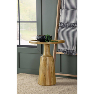 Mesa auxiliar de madera maciza de lujo Diseño minimalista elegante para un elegante acento en la sala de estar - Product Image 5