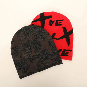 Wholesale Price Men's Winter Knitted Beanie Custom Design Pure <b>Wool</b> Caps Embroidered Beanies/Caps Cheap Price Beanies - Product Image 5