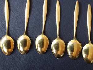 Cuillère de mariage en acier inoxydable à poignée multicolore faite à la main de l'Inde idéale pour les ustensiles de cuisine d'hôtel ensemble de cuillères de fête - Product Image 3