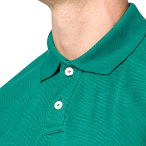 Chemises polo Ringer en tricot de haute qualité pour hommes, logo personnalisé, broderie vierge, manches courtes, 100% polyester - Product Image 6