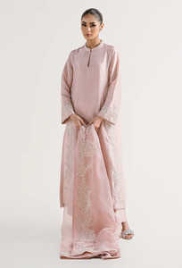 Robe longue Anarkali en mousseline brodée, manches longues, design maxi, ornements lourds, protection solaire pour femmes pakistanaises - Product Image 2