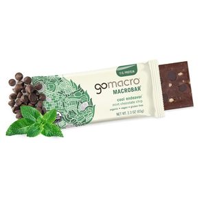 GoMacro MacroBar Organic Vegan Protein <b>Bars</b> - Mint Chocolate Chip, 2.3 Ounce <b>Bars</b>, (Pack of 12) - Product Image 3